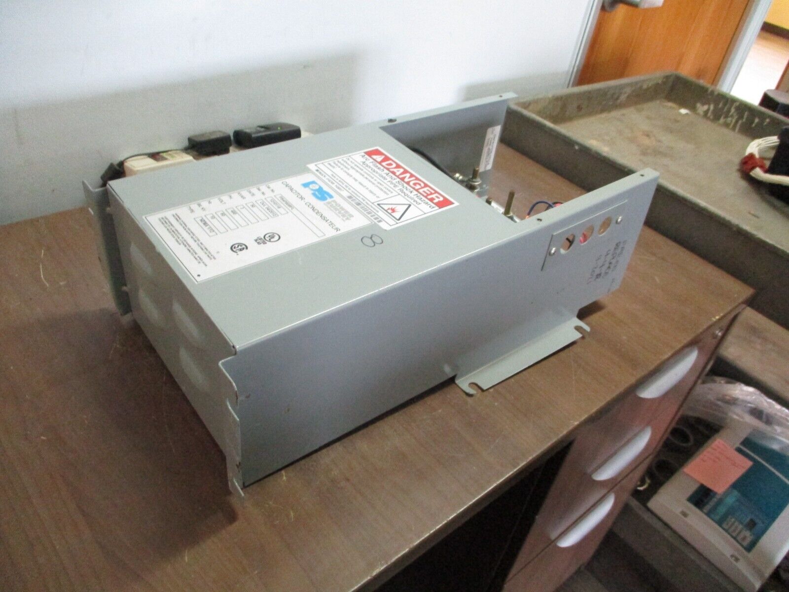 PS Capacitor PS4P50BFL 50KVAR 3Ph 480V 60Hz *No Cover* Used