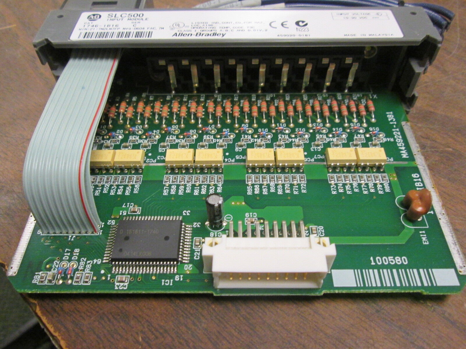 Allen-Bradley SLC 500 Input Module 1746-IB16 Series C 10-30 VDC, Used