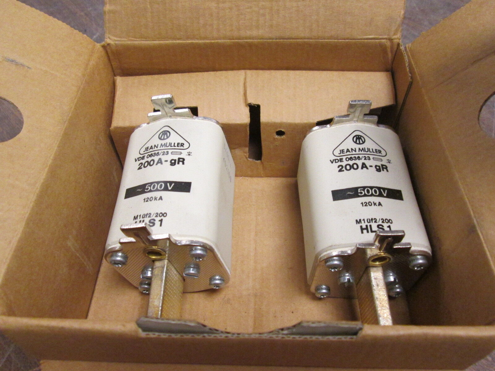 Jean Muller Fuse R1215200 200A 500V *Box of 2* New Surplus