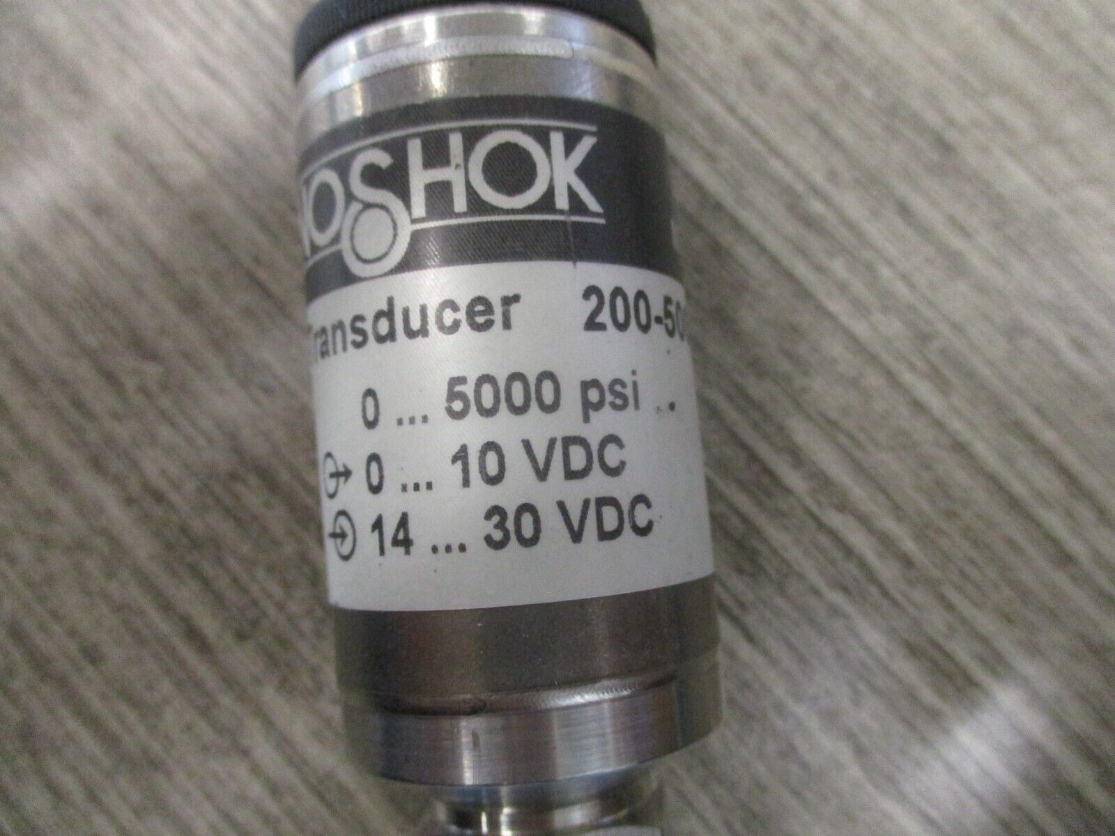 Noshok Pressure Transmitter 200-5000-1-5-2-7 0-5000PSI 0-10VDC Output