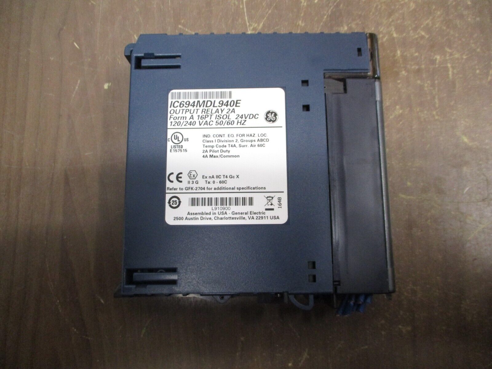 GE Fanuc Output Relay Module IC694MDL940E 16PT Isol. 24VDC 120/240VAC Used