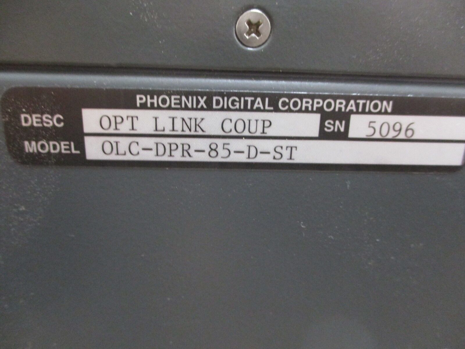 Phoenix Digital Optical Link Coupling Module OLC-DPR-85-D-ST Used
