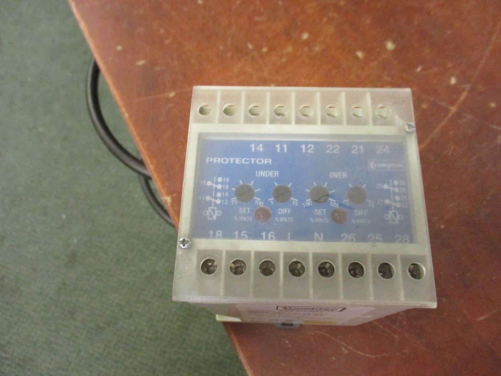 Crompton Protector Trip Relay 253-PVBU Input: 120VAC 60Hz Used