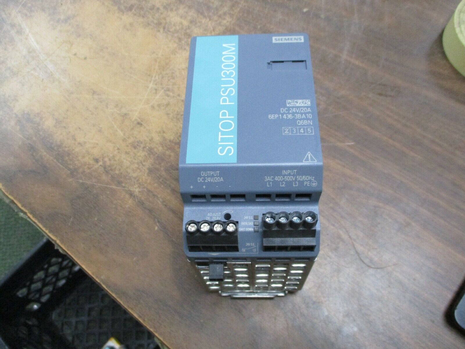Siemens SITOP PSU300M Power Supply 6EP1436-3BA10 Output: 24VDC, 20A Used