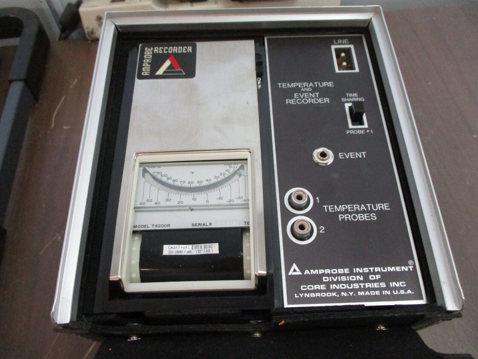 Amprobe Temperature / Event Recorder LT8200R Range: -40-+60°F -3.5-+118°F 115V