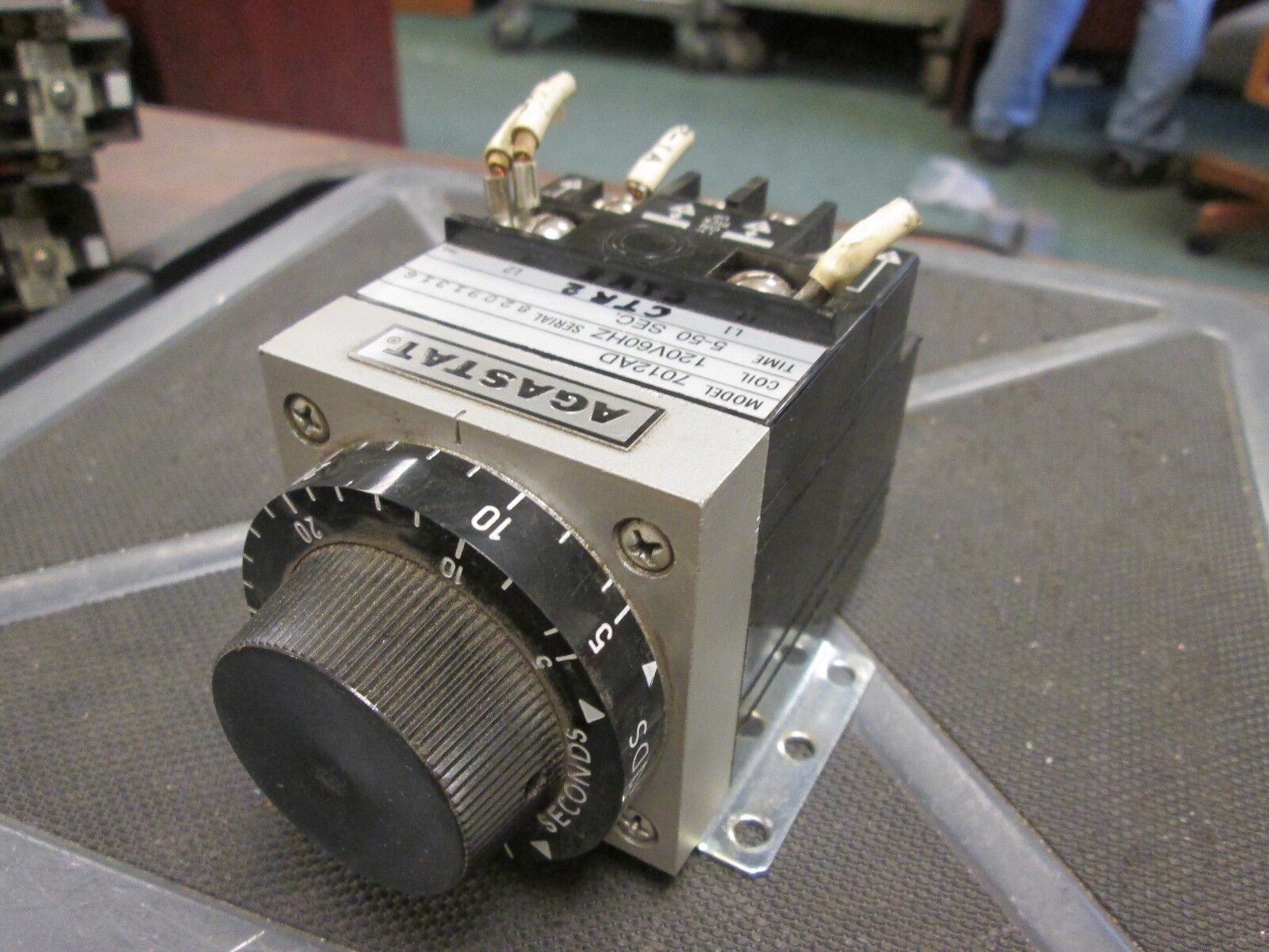 Agastat Timer 7012AD 5-50 Sec 120V Coil Used