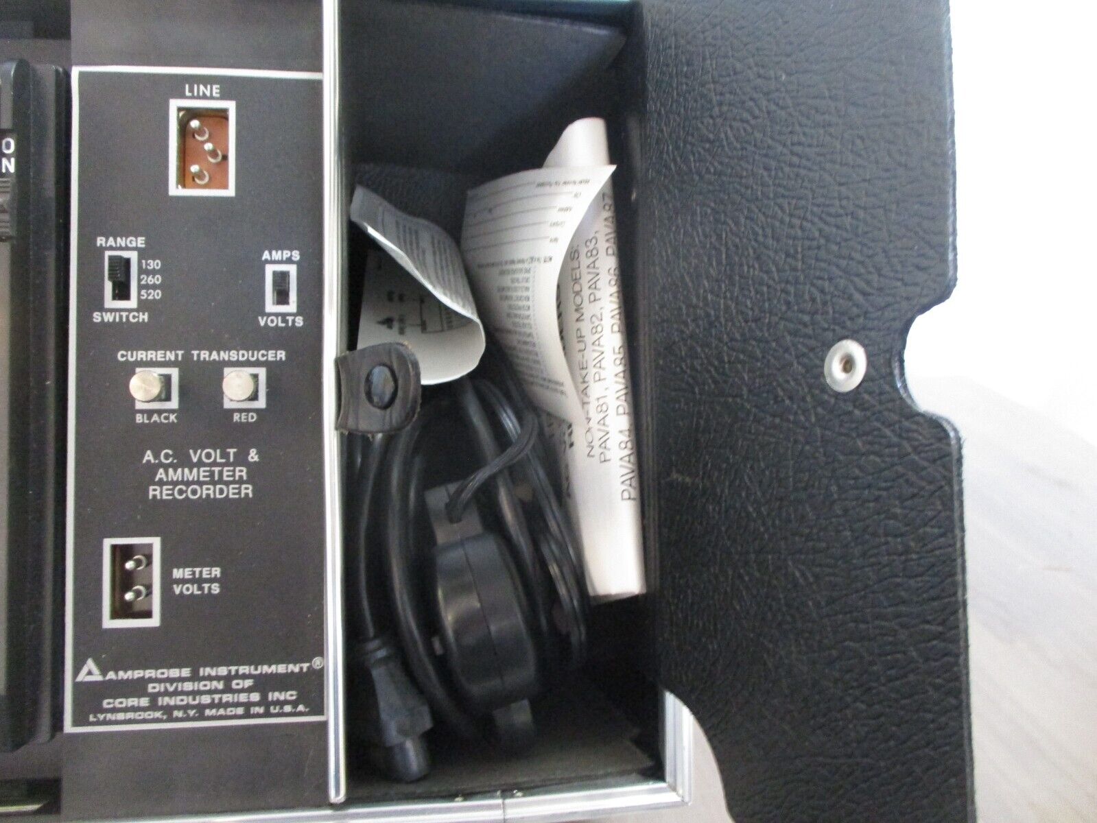 Amprobe AC Volt-Ammeter Recorder AVA83 Used