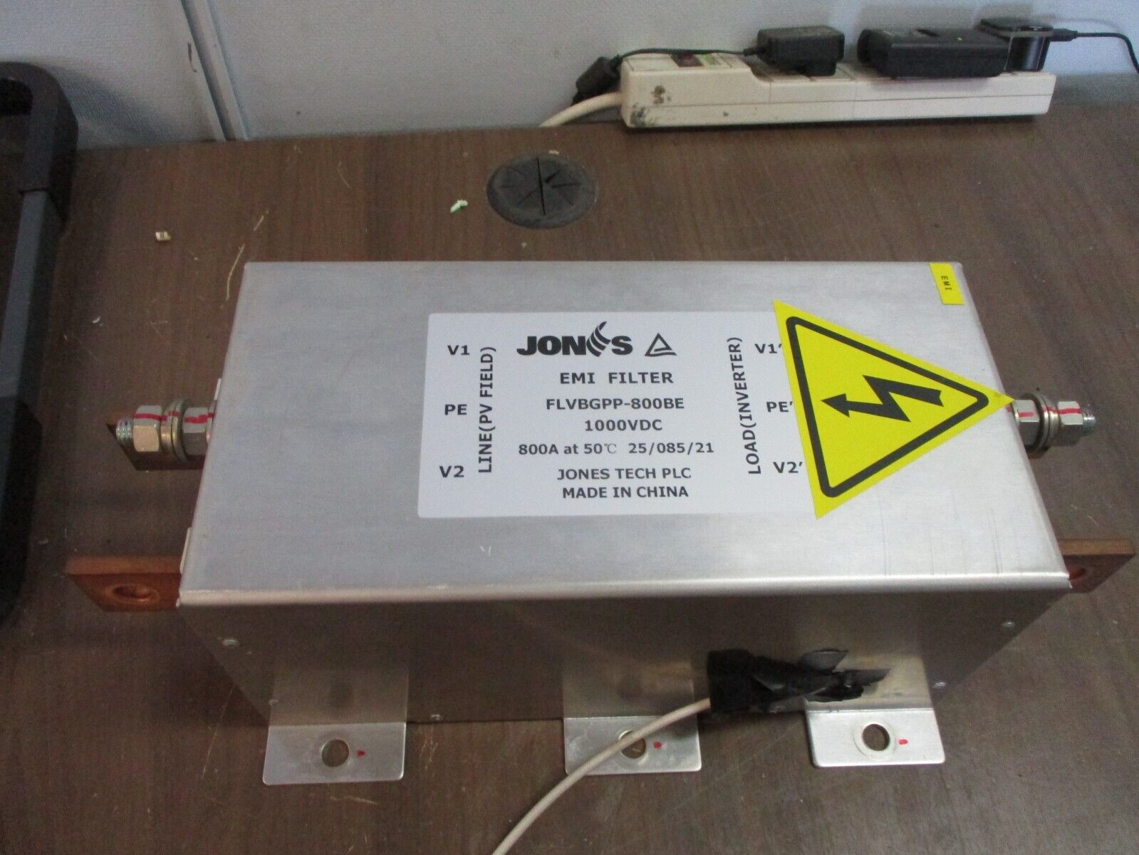 Jones EMI Filter FLVBGPP-800BE 1000VDC 800A Used