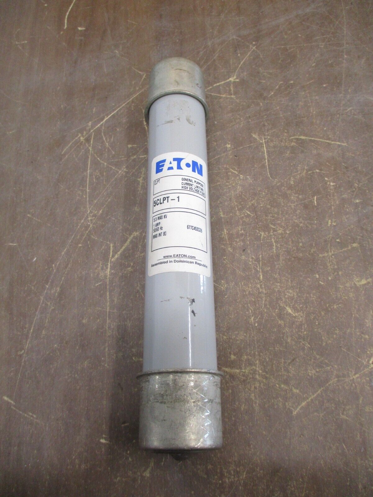 Eaton Fuse 5CLPT-1 1A 5.5kV Style #: 677C452G26 Used