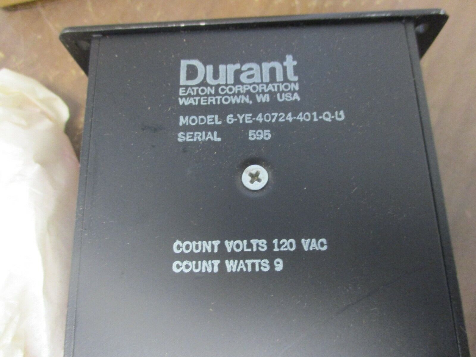 Eaton Durant Electric Counter 6-YE-40724-401-Q New Surplus