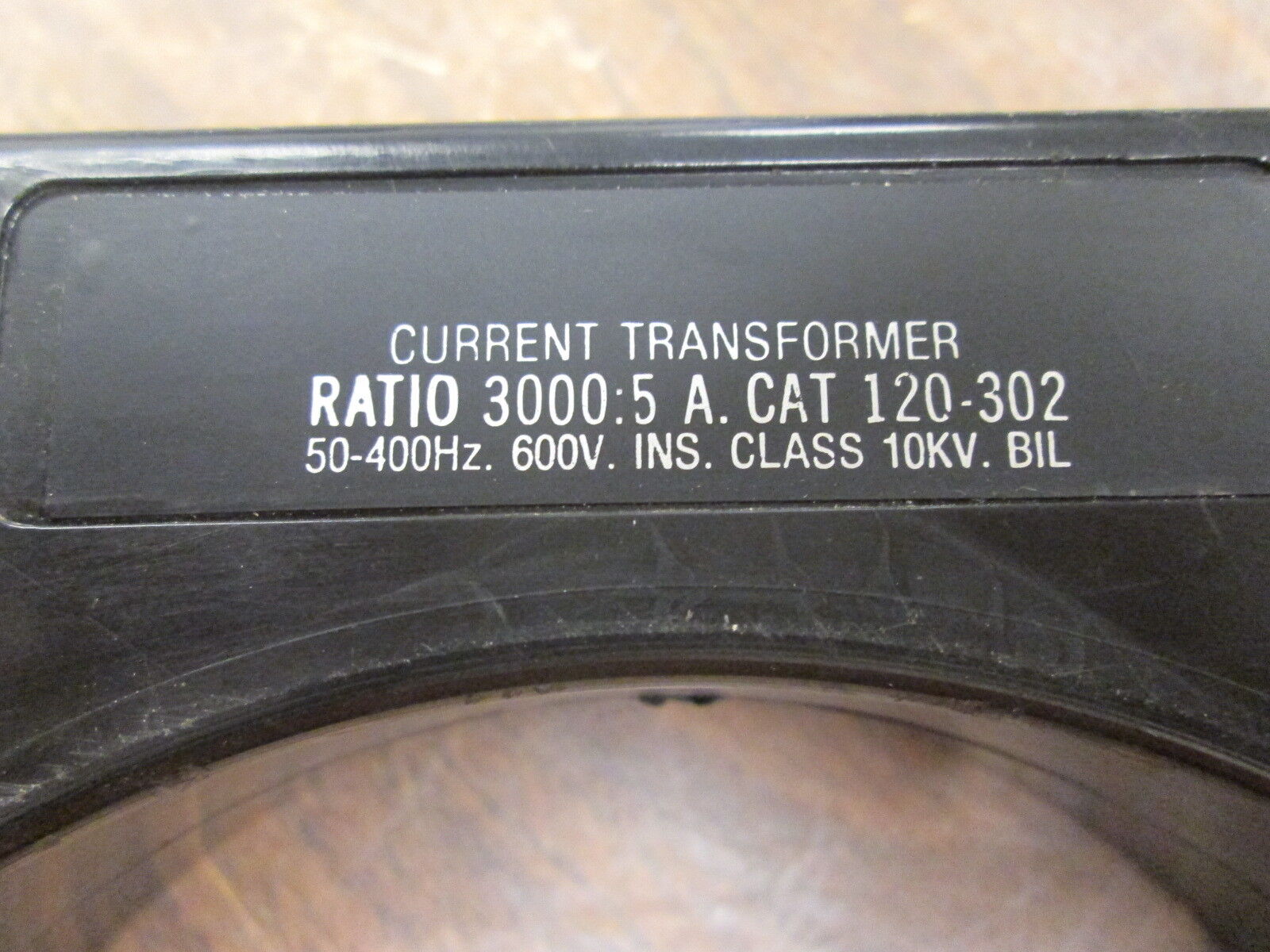 PMC Current Transformer 120-302 Ratio 3000:5A 600V 50-400Hz Used
