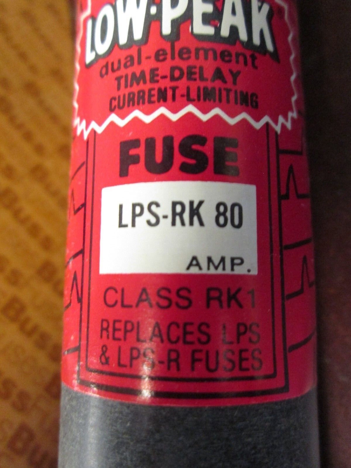 Buss Low-Peak Fuse LPS-RK 80 600V 80A New Surplus