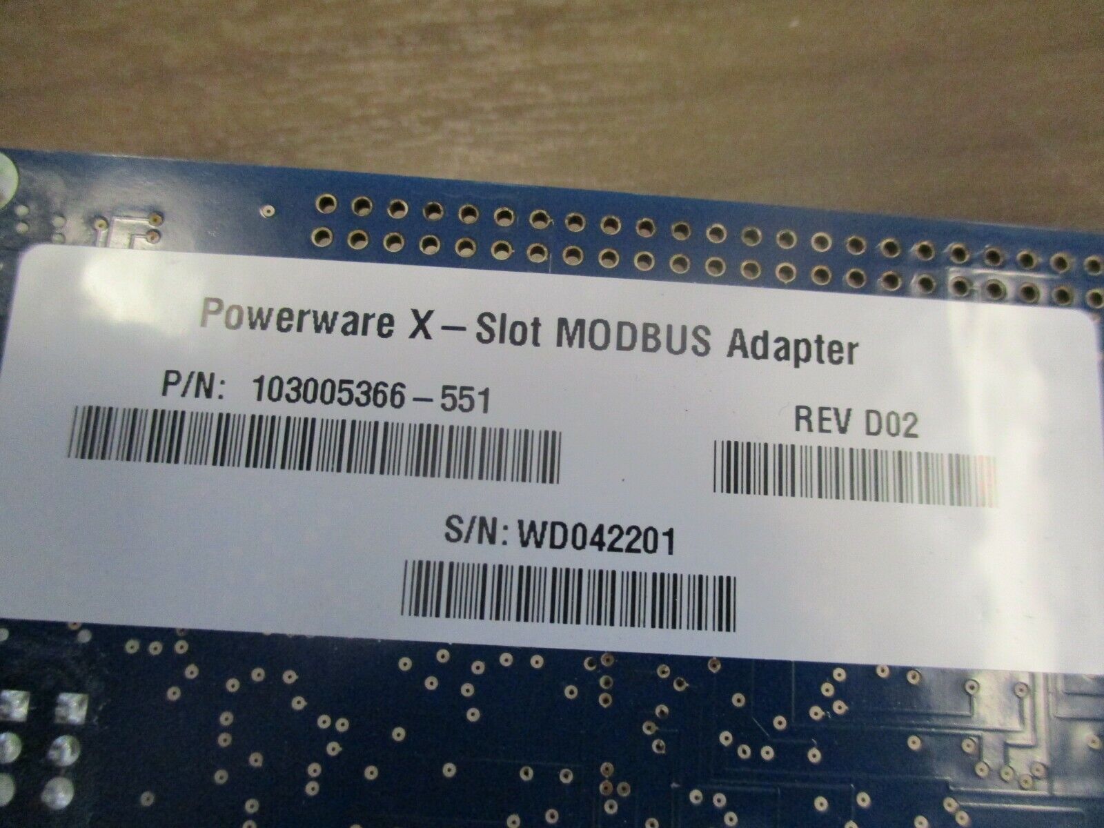 Eaton Powerware X-Slot MODBUS Adapter 103005366-551 Rev. D02 Used