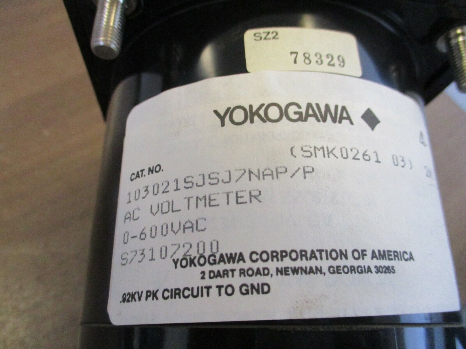 Siemens/Yokogawa AC Voltmeter 103021SJSJ7NAP/P Range: 0-600V Used