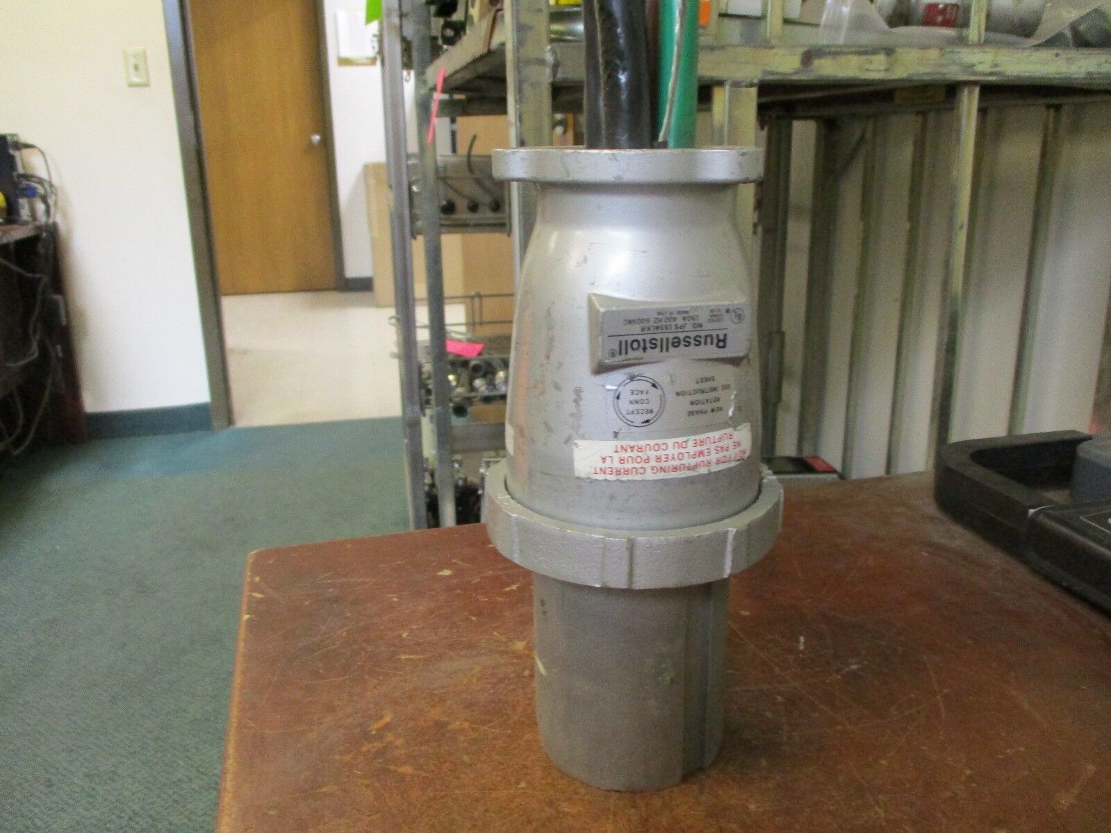 Russellstoll Connector JPS1534LKR 150A 600 VAC Open End Used
