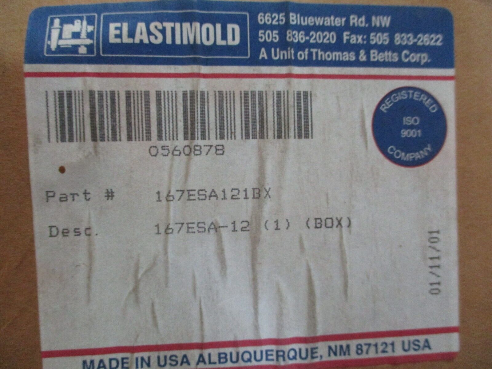 Elastimold ESA Elbow Surge Arrester 167ESA121BX 12KV New Surplus