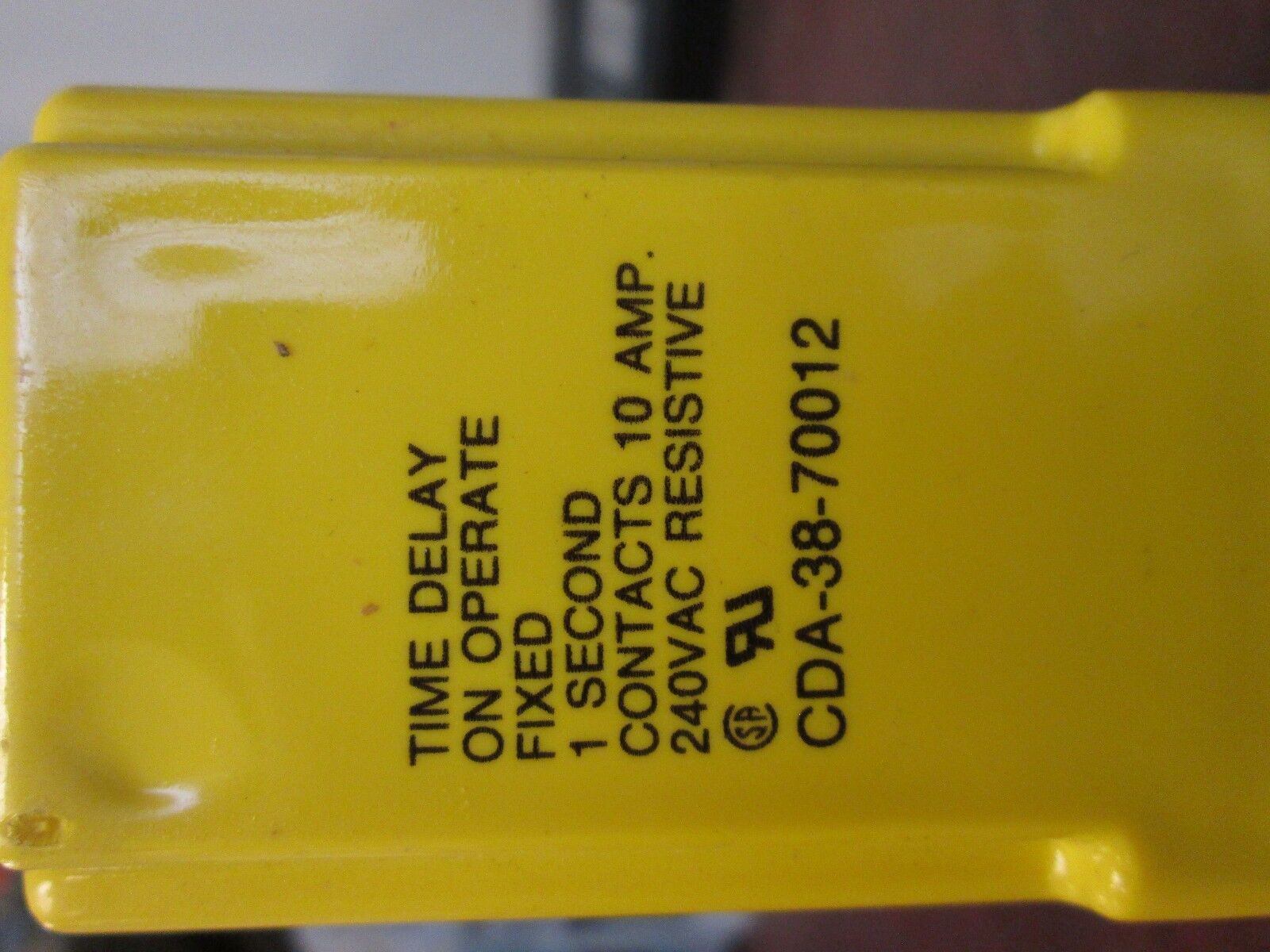 Potter & Brumfield Time Delay Relay w/ Base CDA-38-70012 Fixed 1sec Used