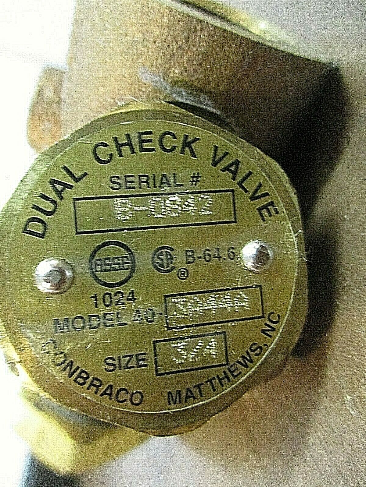 Apollo Backflow Preventer Dual Check Valve DUC40-FF34 3/4" F NPT x 3/4" F NPT