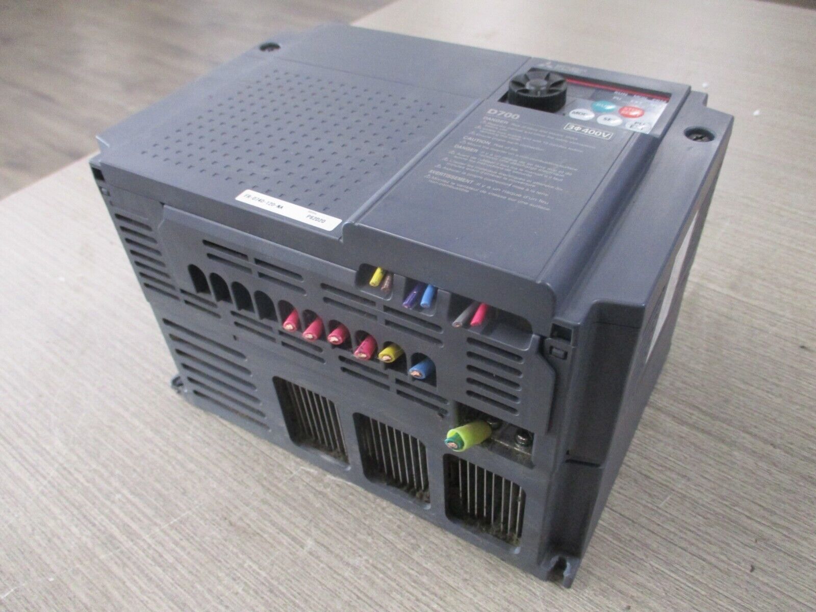 Mitsubishi D700 AC Drive FR-D740-120-NA 7.5 HP 3Ph Input: Output: Used