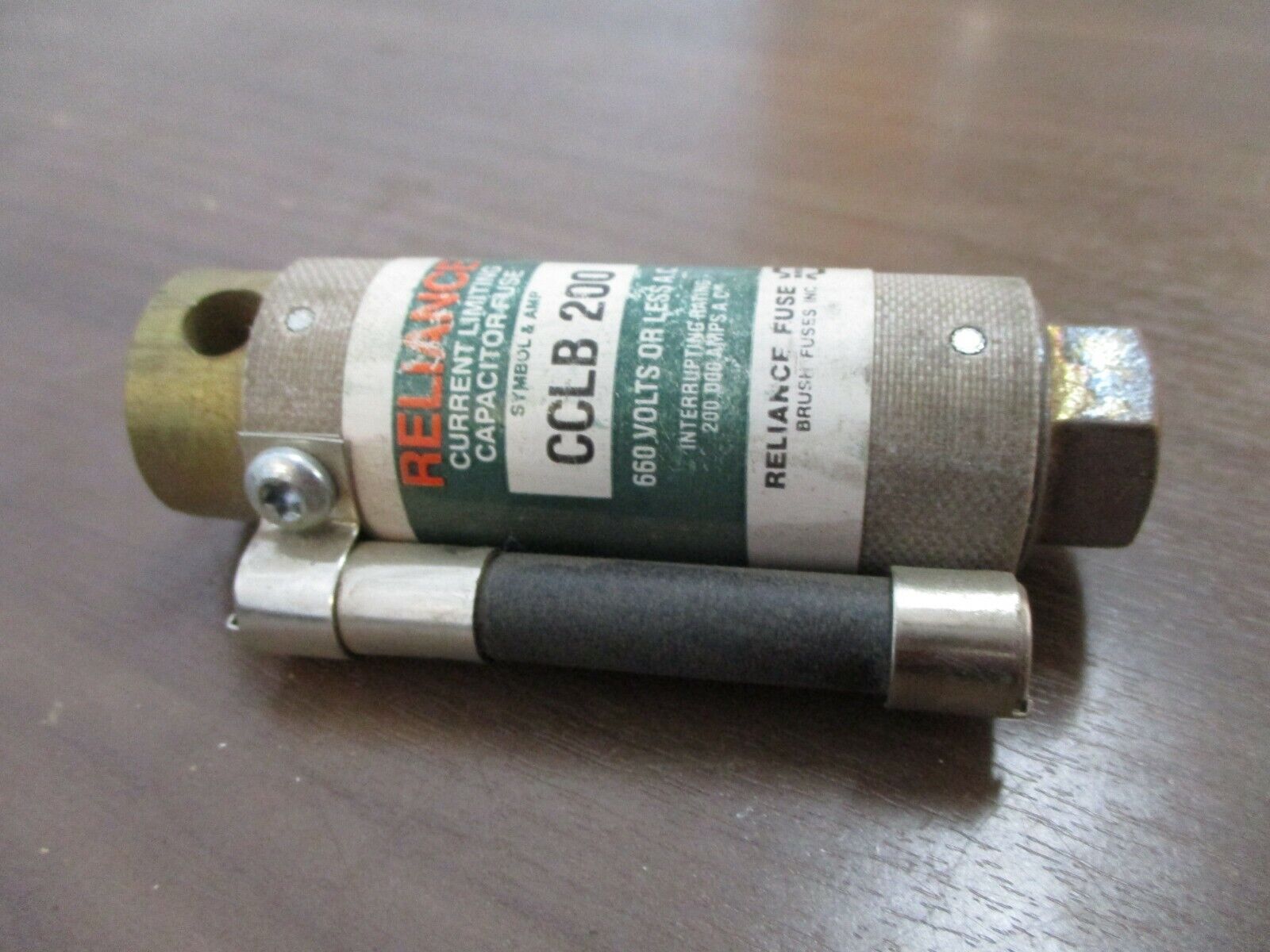 Reliance Capacitor Fuse CCLB 200 200A 660V Used