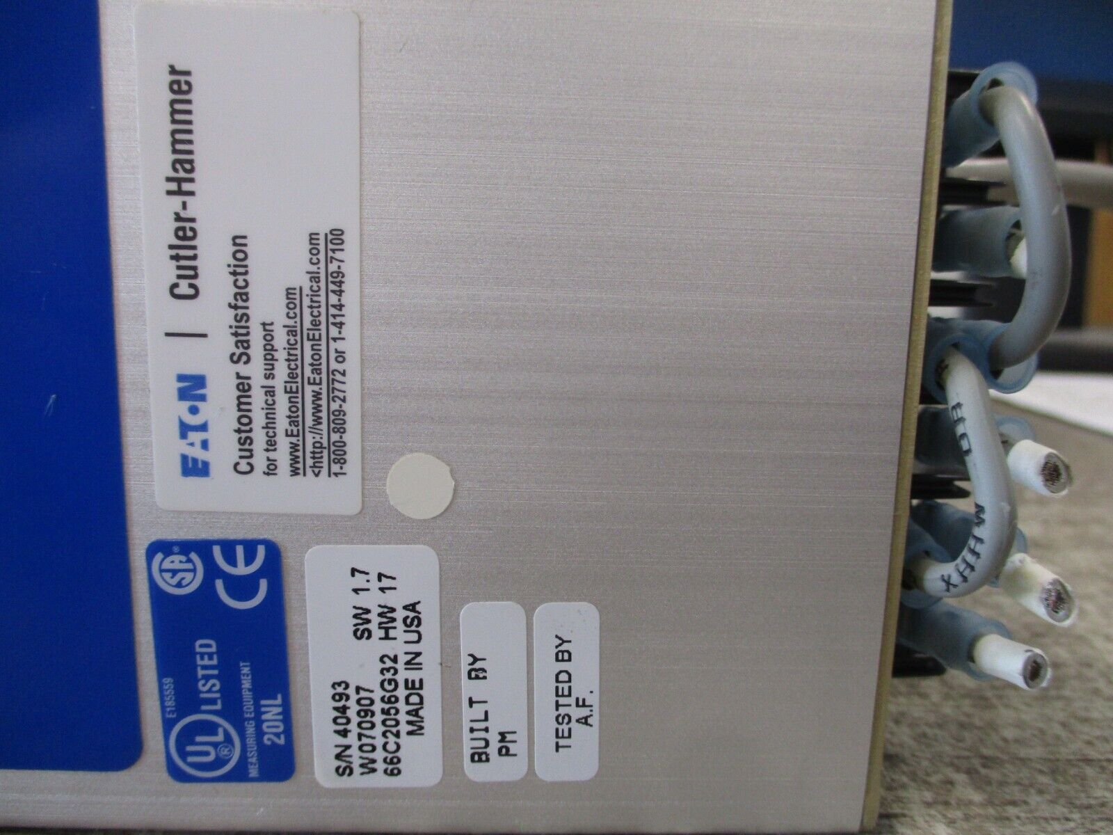 Eaton IQ210 / IQ310 Power Meter 66C2056G22/G24 Display Part#: 66B2051G01