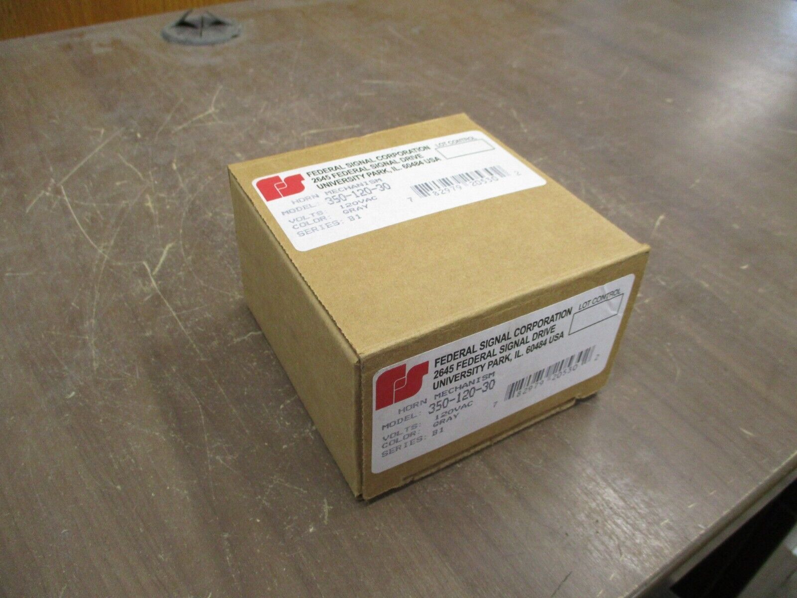 Federal Signal Horn Mechanism 350-120-30 Ser. B1 120VAC Grey New Surplus