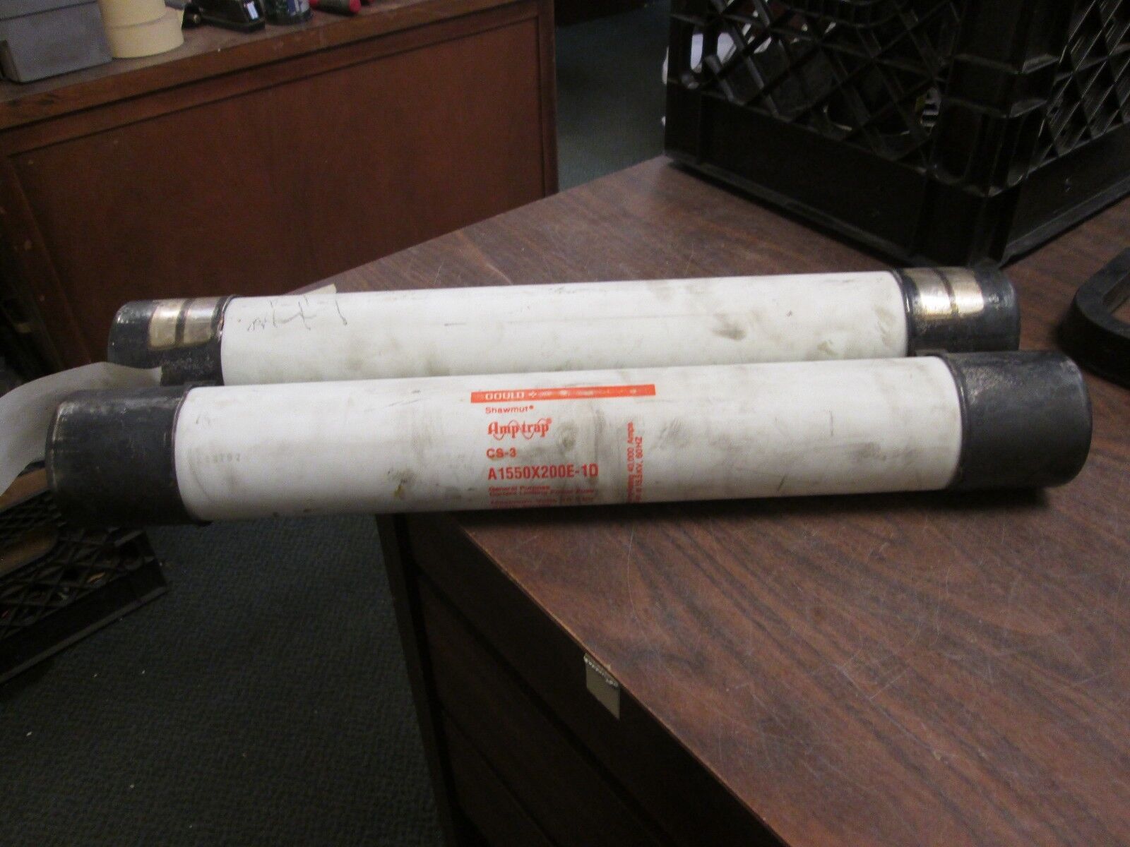 Gould Shawmut Amp-Trap CS-3 Fuse A1550X200E-1D 15.5KV 200E Amps Used