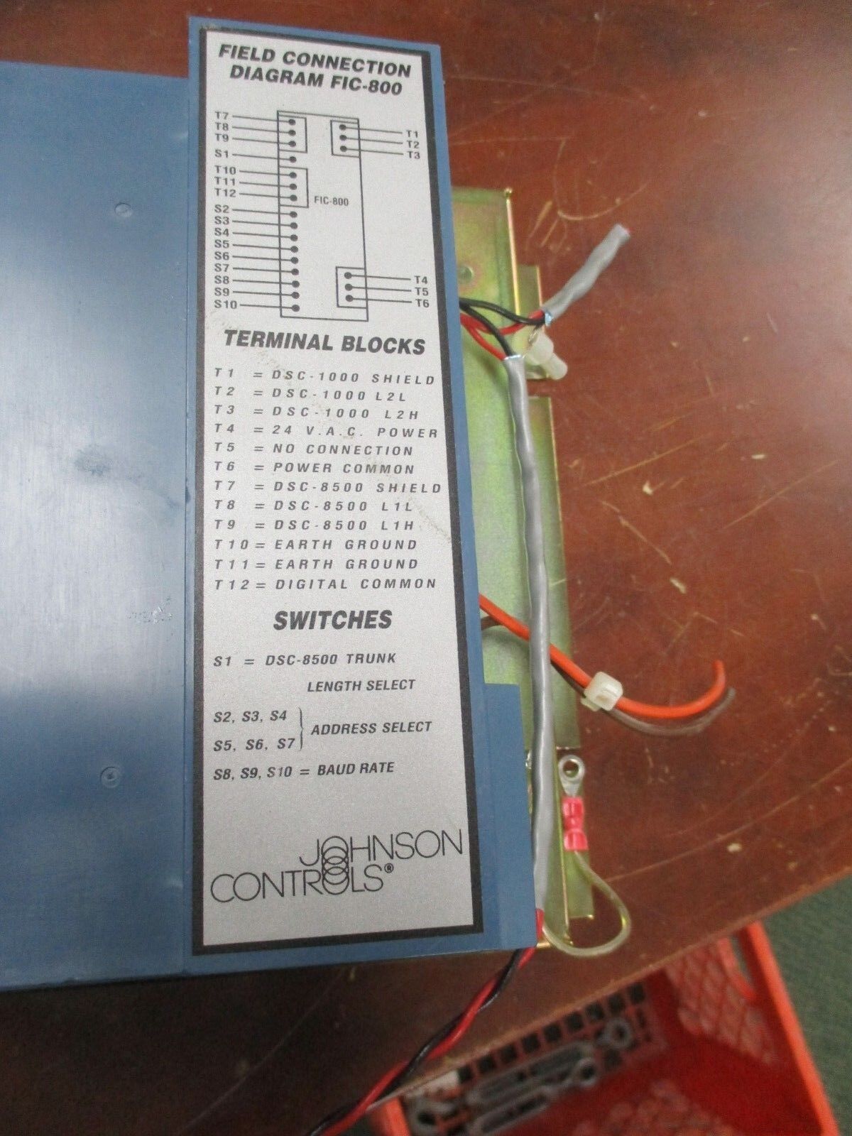 Johnson Controls Field Interface Controller FIC-800-1 Rev. B Used