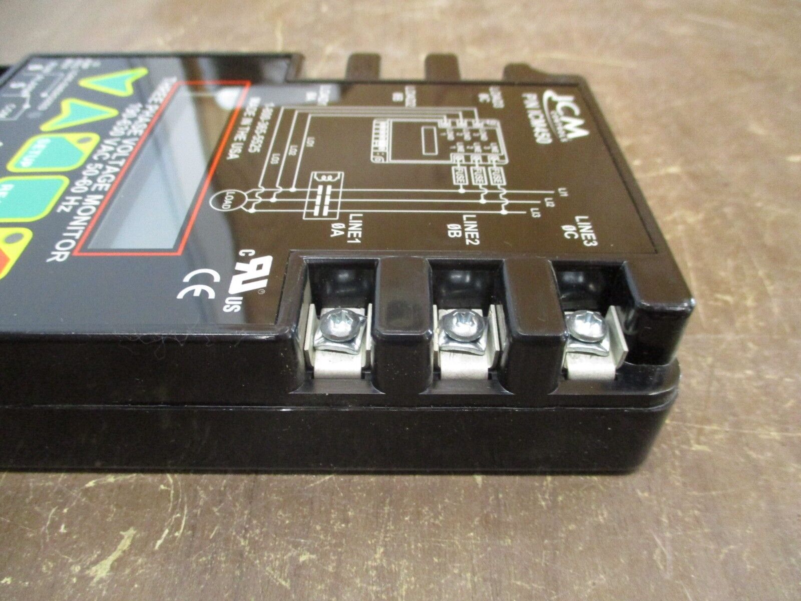 ICM Controls 3Ph Voltage Monitor ICM450 190-630V 50-60Hz Used