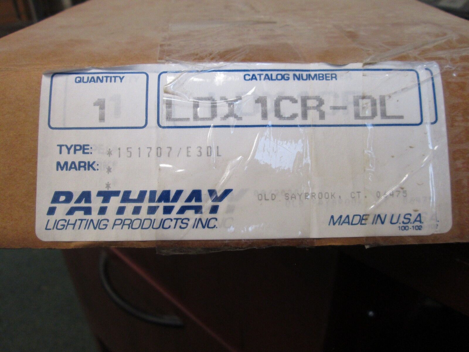 Pathway Single Sided Exit Sign LDX1CR-DL 120/277V LED Red New Surplus