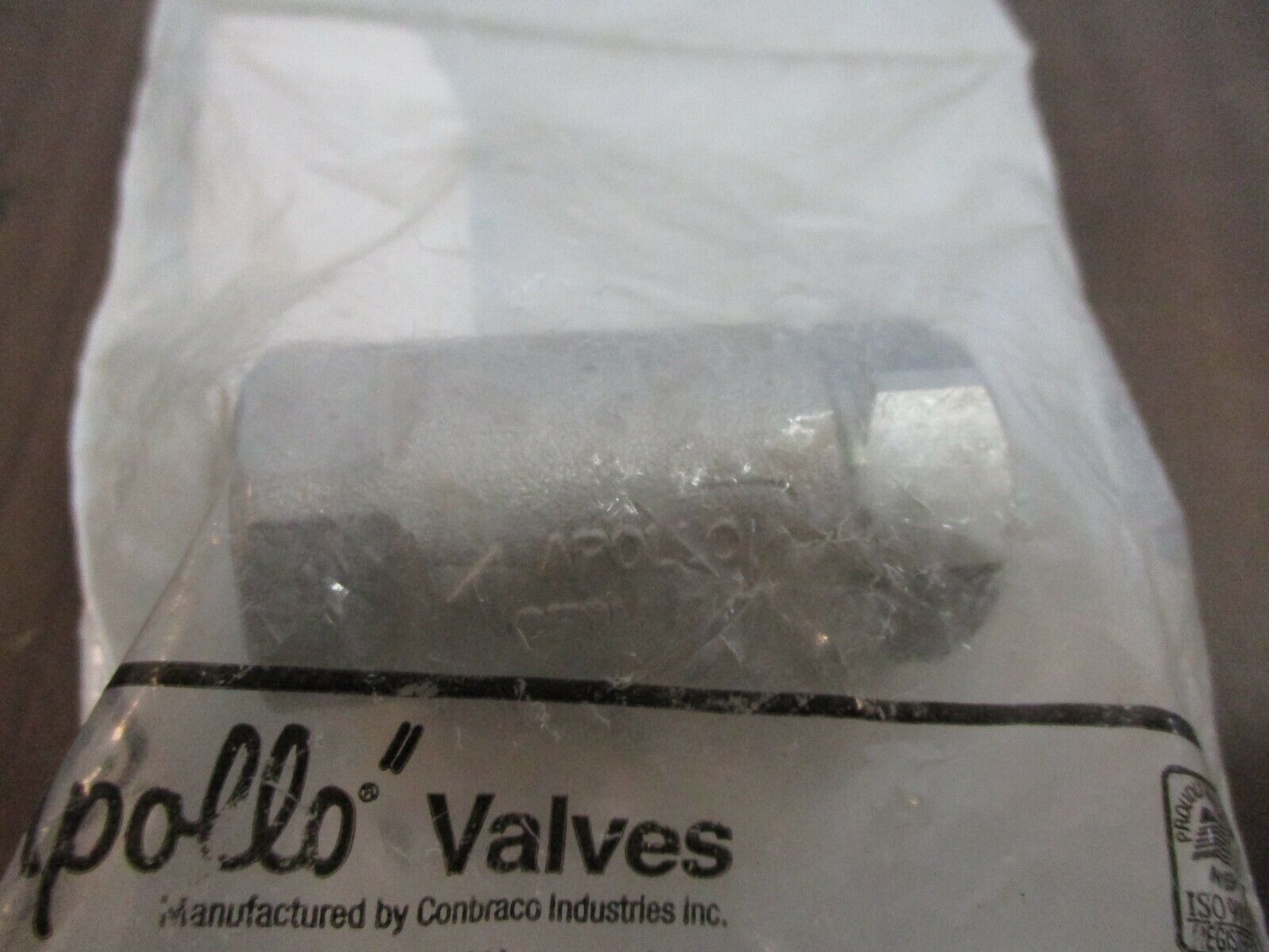 Apollo Stainless Steel Check Valve 62-102-01 Size: 3/8" Style PTFE Ball Cone