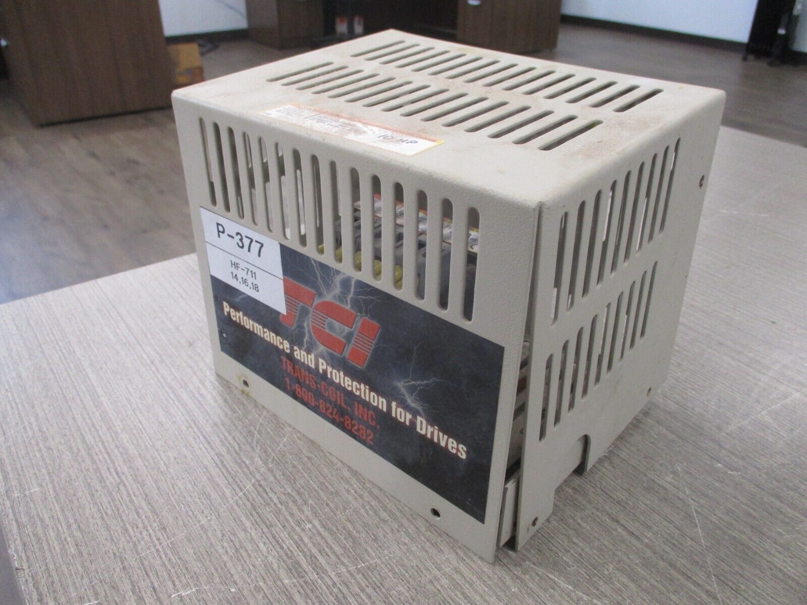 TCI KDR Drive Reactor KDRA5LC1 14A 600V 50/60Hz 3Ph *No Cover Screws* Used