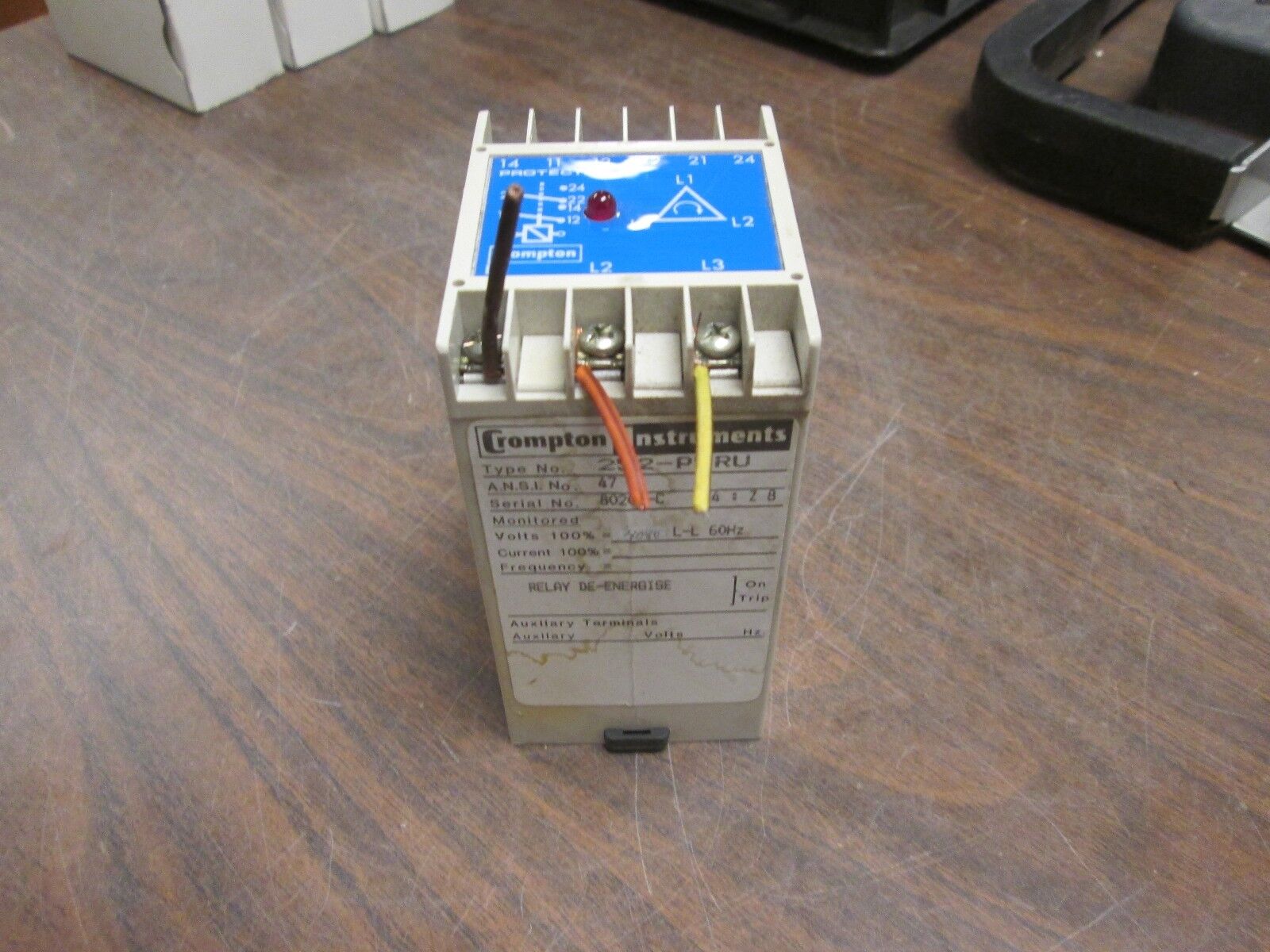 Crompton Relay 252-PVRV 408V L-L 60Hz Used