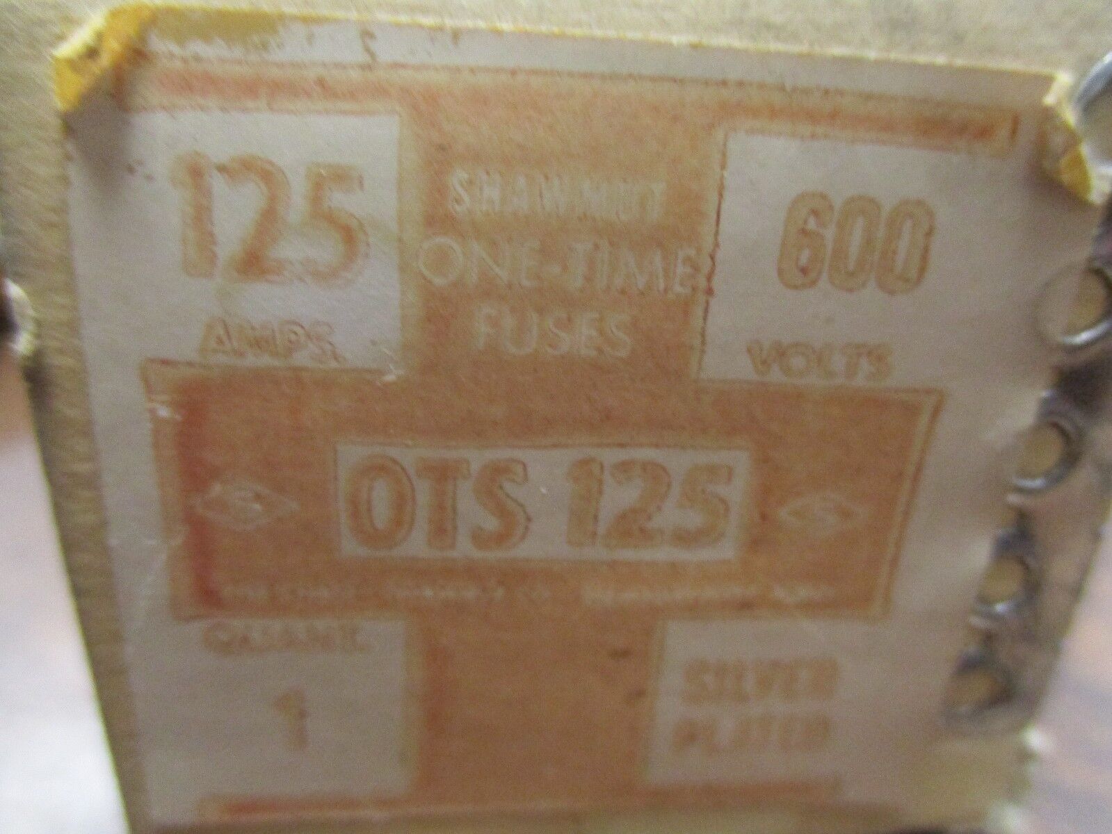 Shawmut Fuse OTS 125 125A 600V New Surplus