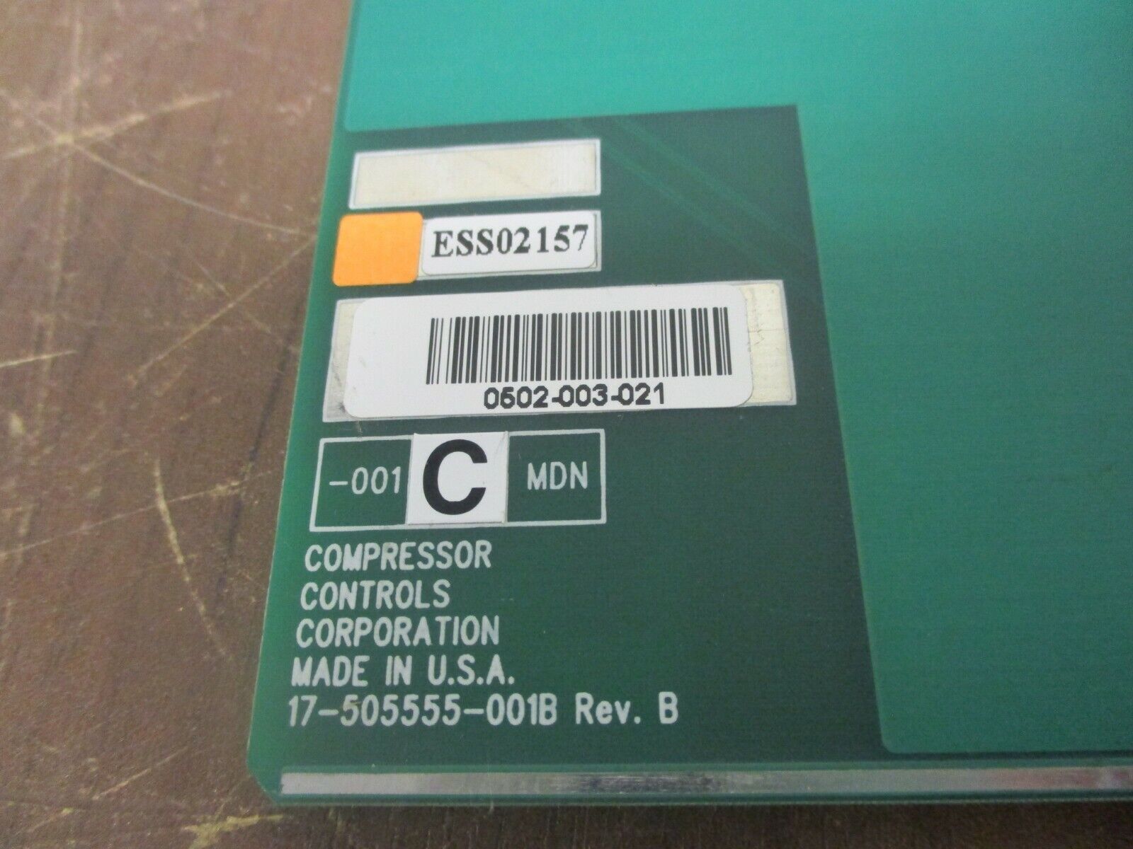 Compressor Controls Corp. Trans. Module TIOC-555 Rev. B Used