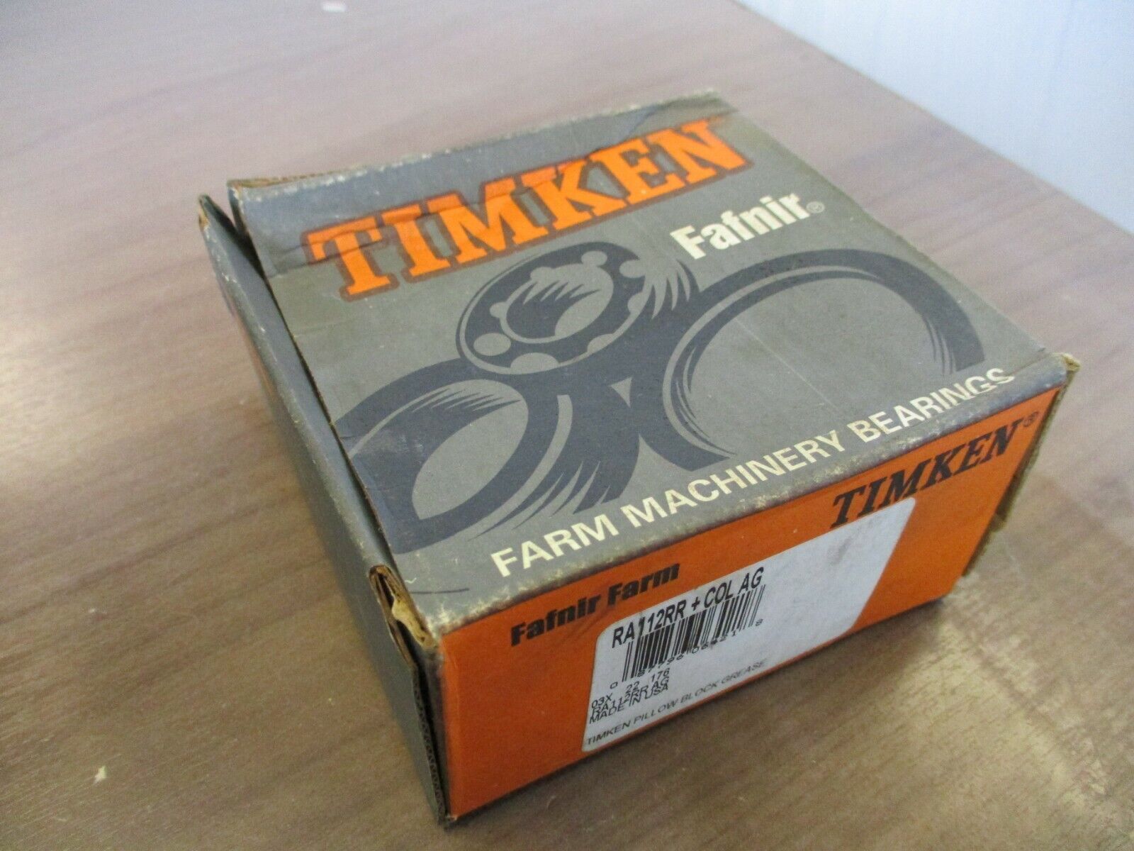 Timken Fafnir Farm Bearing Insert RA112RR+COL AG New Surplus