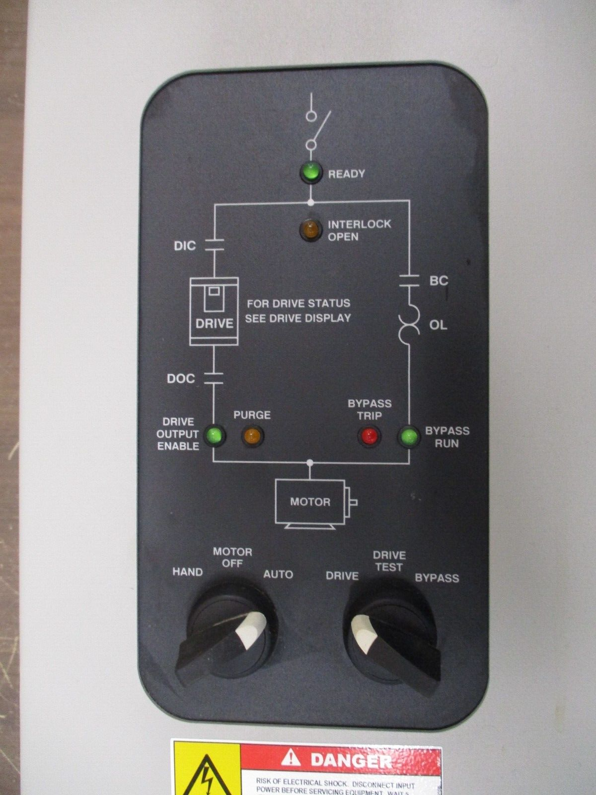 Allen-Bradley PowerFlex 400 AC Drive w/ Bypass 23C-D010A103NNBANN 5HP 3Ph Used