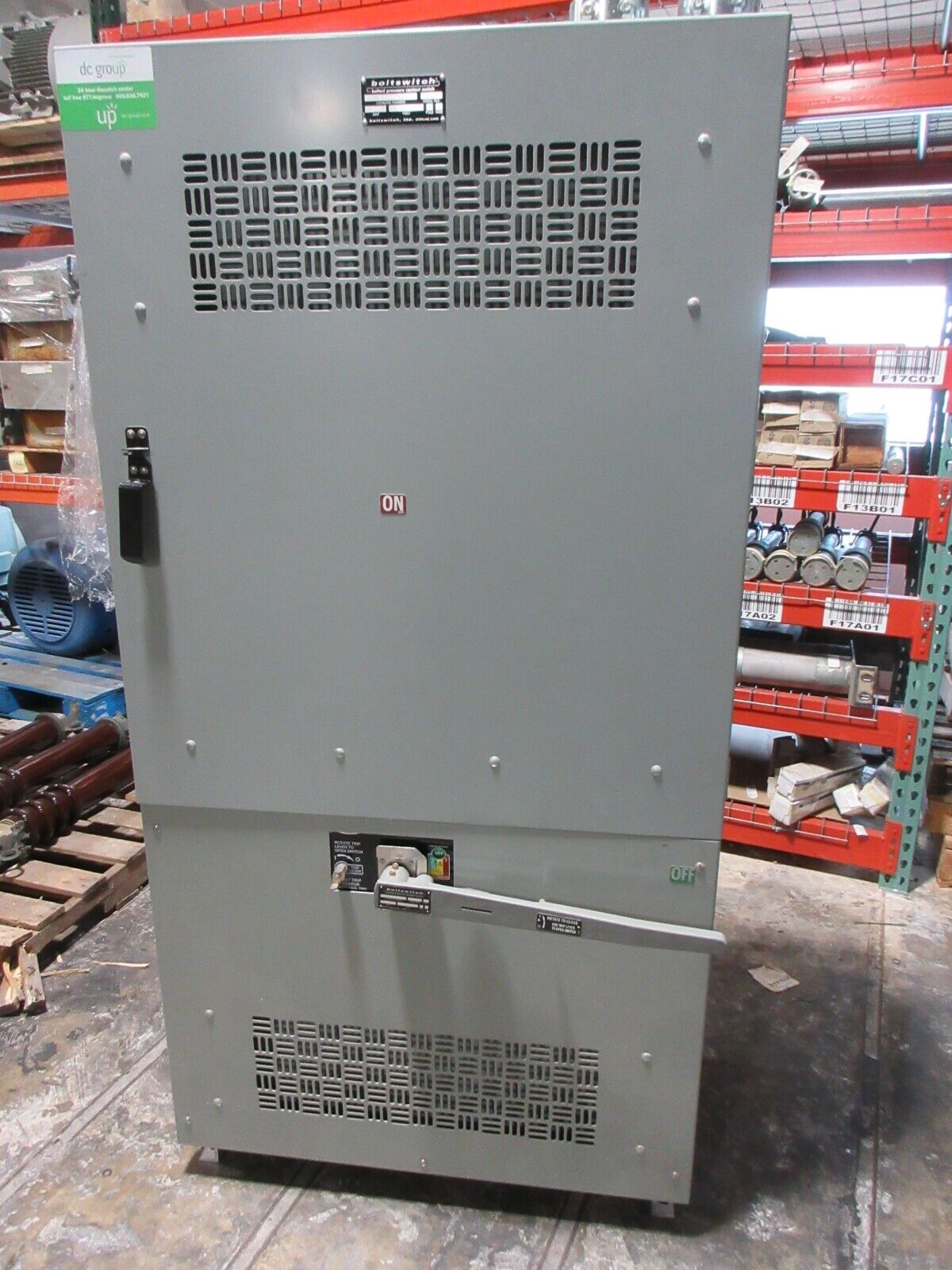 Boltswitch Bolted Pressure Contact Switch EVM3610-ST 2000A 600V 3P 3W Used
