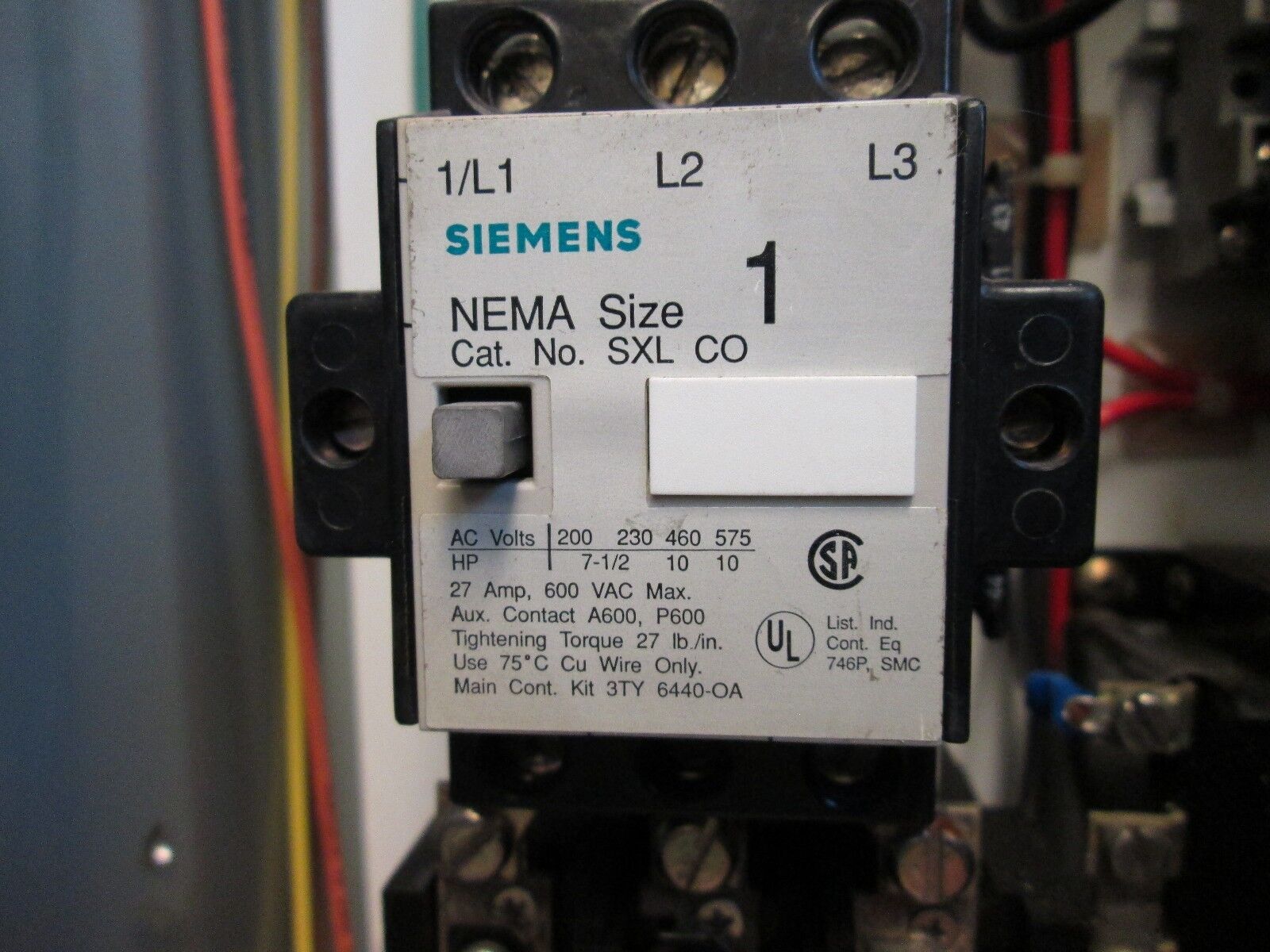 Siemens Fusible Combination SCF C11 Size 1 120V Coil Used