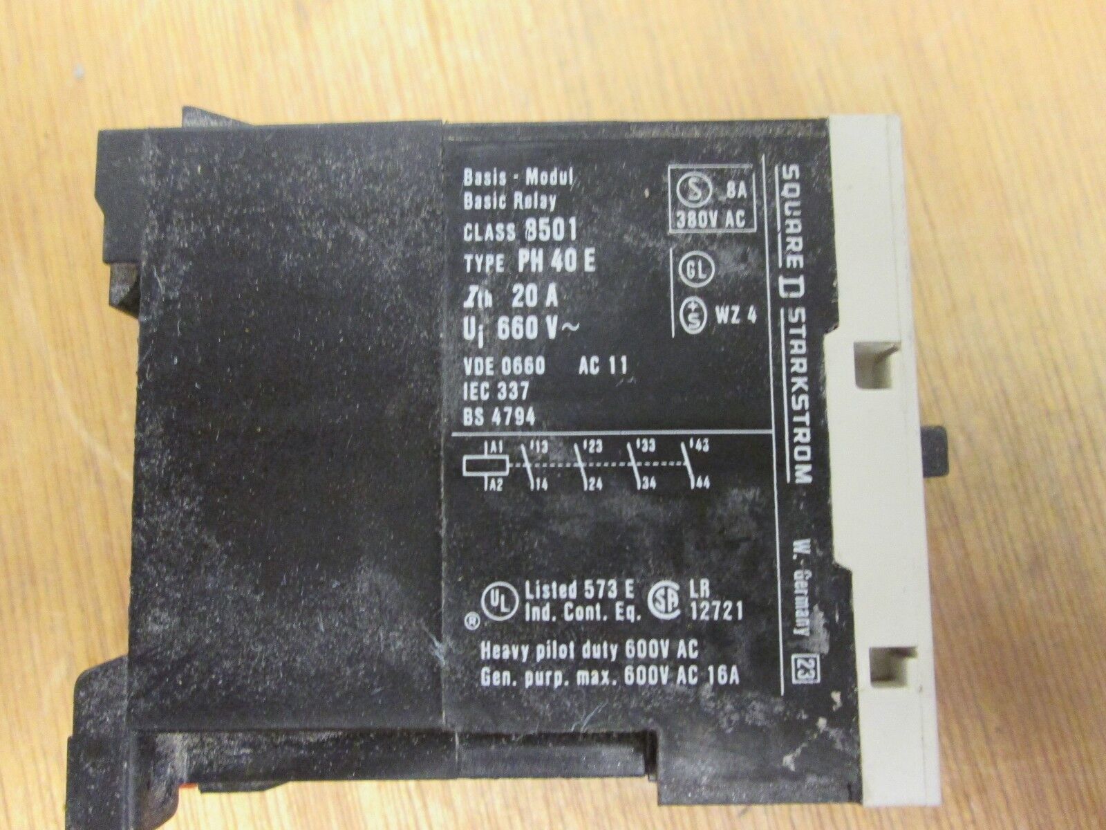 Square D Contactor 8501 PH40E 120V coil *Lot of 2* Used