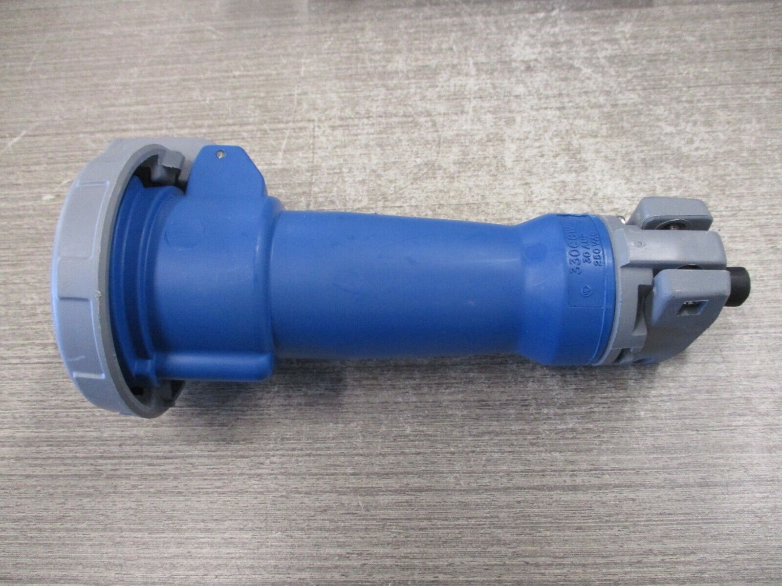 Hubbell Watertight Connector 330C6W 30A 250V *Wire End* Used