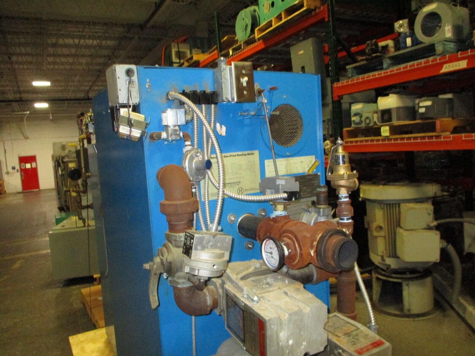 P-K Thermific Boiler N-1900-2 1,900,000 BTU Natural Gas 120V 1Ph 60Hz 12A Used