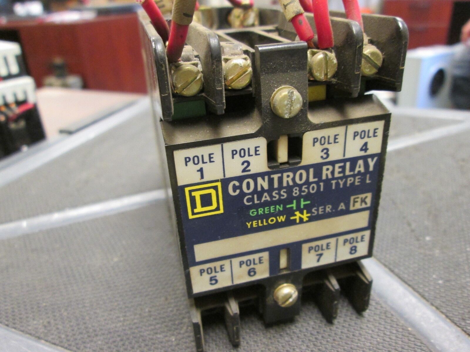 Square D Control Relay 8501 LO-30 120V Coil 8P Used