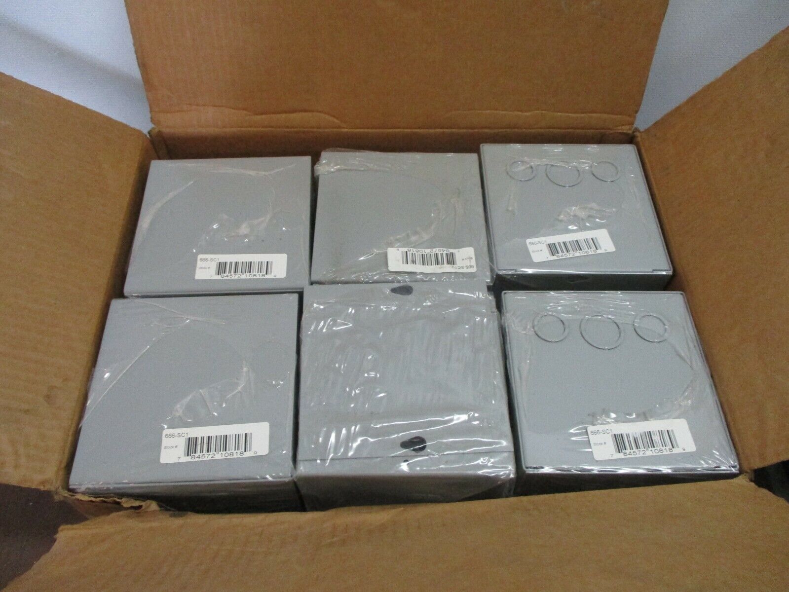 Milbank Screw Cover Enclosure 666-SC1 Size: 6x6x6" Type 1 *Box of 6* New Surplus