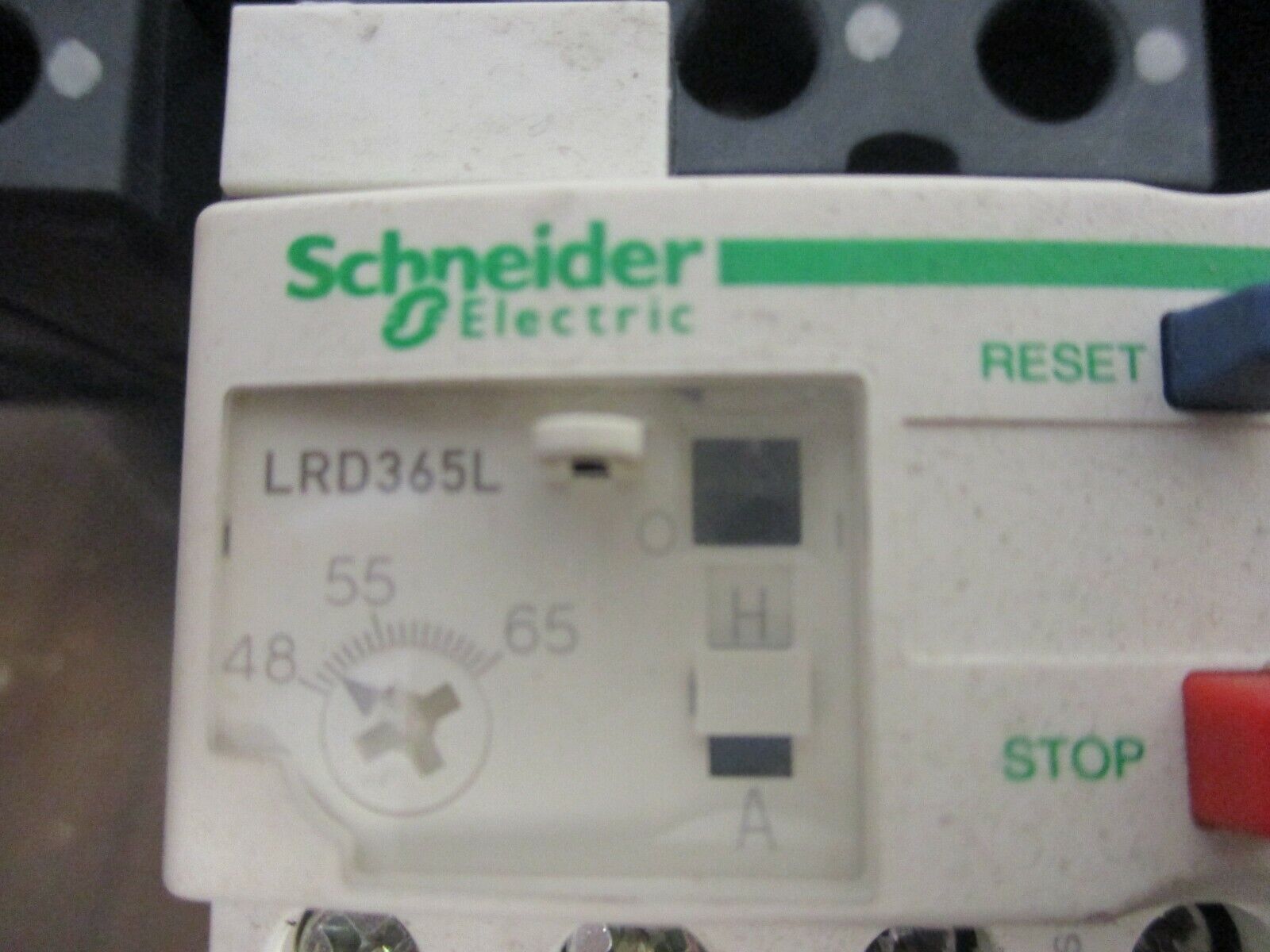 Schneider Electric Starter LC1D50A/LRD365L 120V Coil Trip: 48-65A Used