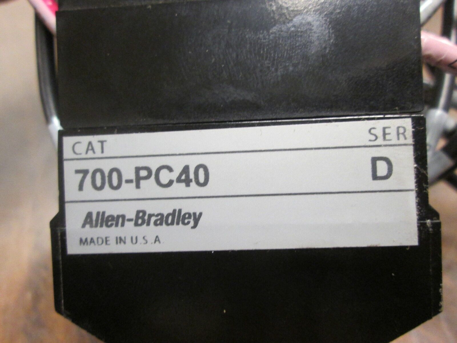 Allen-Bradley Relay w/ Adder Deck 700-PK800A1/700-PC40 115-120V Coil Used