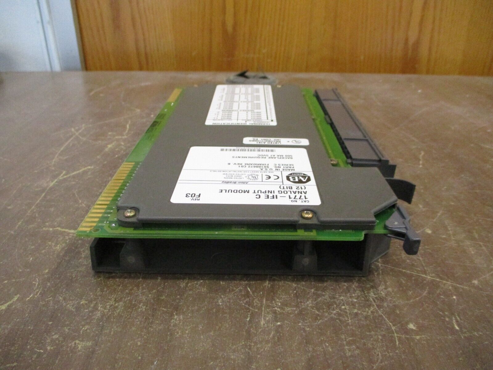 Allen-Bradley 12-Bit Analog Input Module 1771-IFE/C Ser C Rev F03 F/W Rev B Used