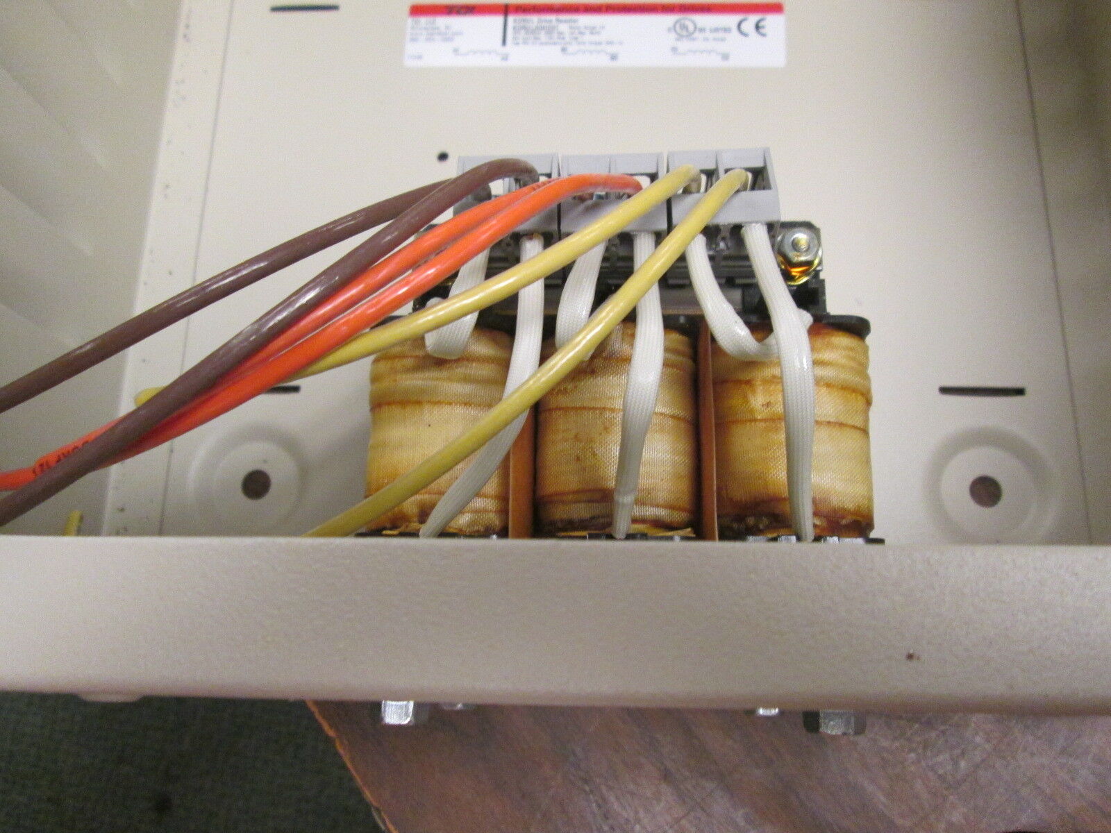 TCI KDRUL Drive Reactor KDRULA5HE01 Motor Amps: 14 3Ph 50/60Hz 14A Used