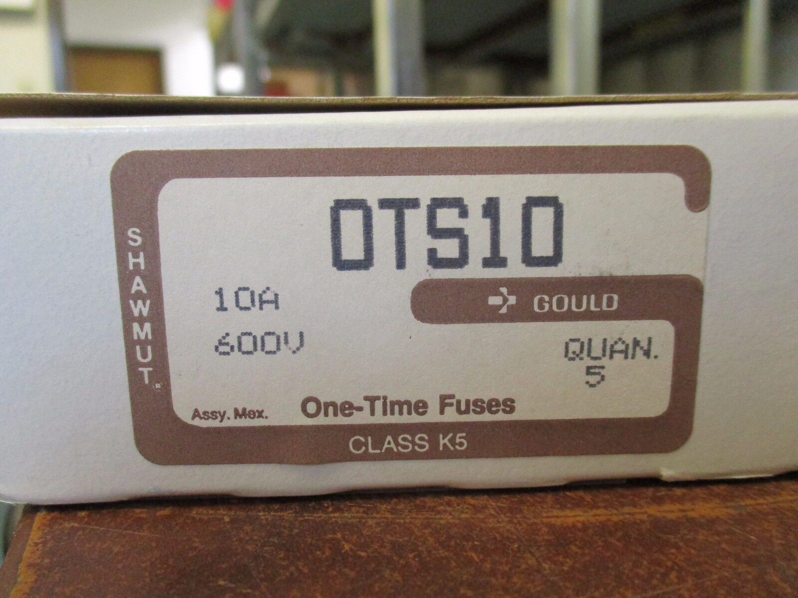 Gould Shawmut Class k5 Fuse 0TS10 600V 10A "Box of 10" New Surplus