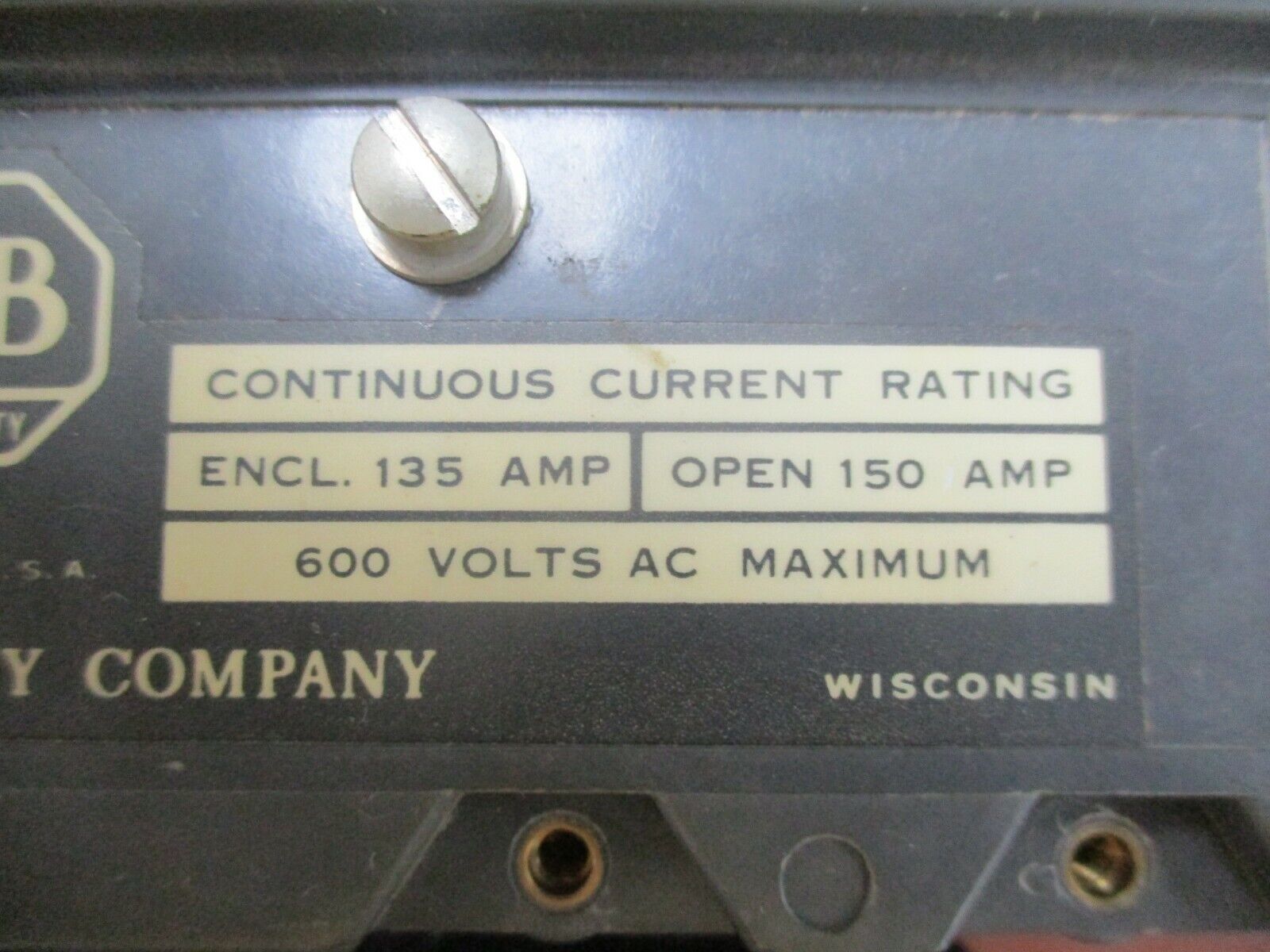 Allen-Bradley Size 4 Contactor 702EOA93 150A 600V Used